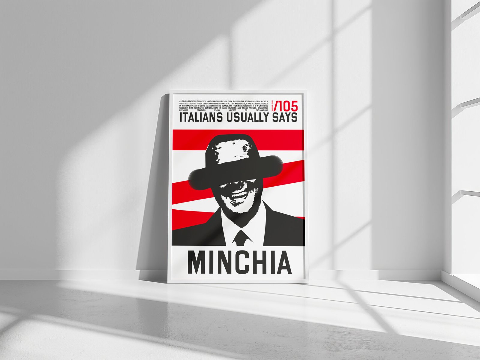 /105 Manifesto – "MINCHIA"